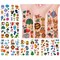 Wrapables Waterproof Glitter Temporary Tattoos, Birthday Party Favors and Supplies, Goodie Bag Fillers, 10 Sheets Cute Animals